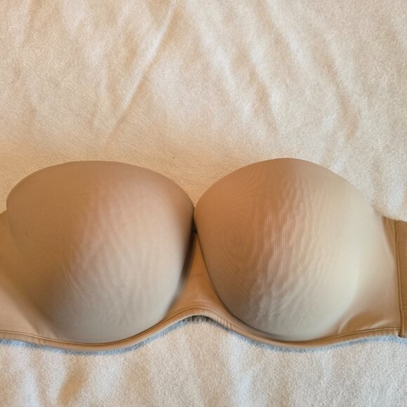 Cacique Tan Nude 44D Boost Multi Way Strapless Bra FUC Lots of Life Left! - Picture 1 of 13